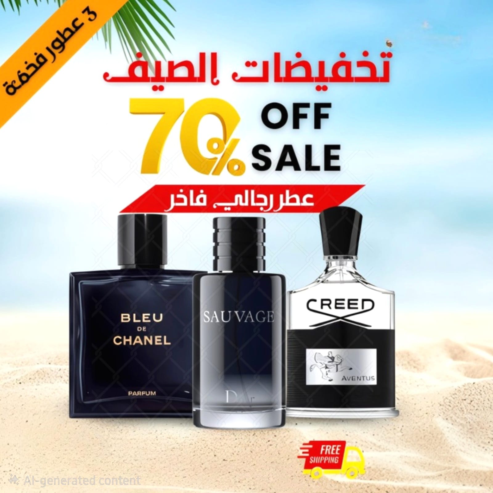 مجموعة من 3 عطور رجالية